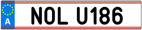 Trailer License Plate